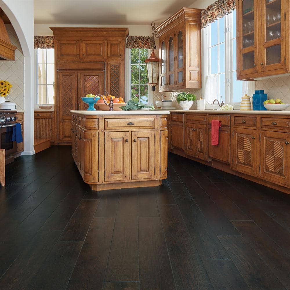 Hickory Wadell Creek 3/8 in. Thick x 6-1/2 in. Wide x Varying Length Click Lock Hardwood Flooring (23.64 sq. ft. / case) - Hercitys