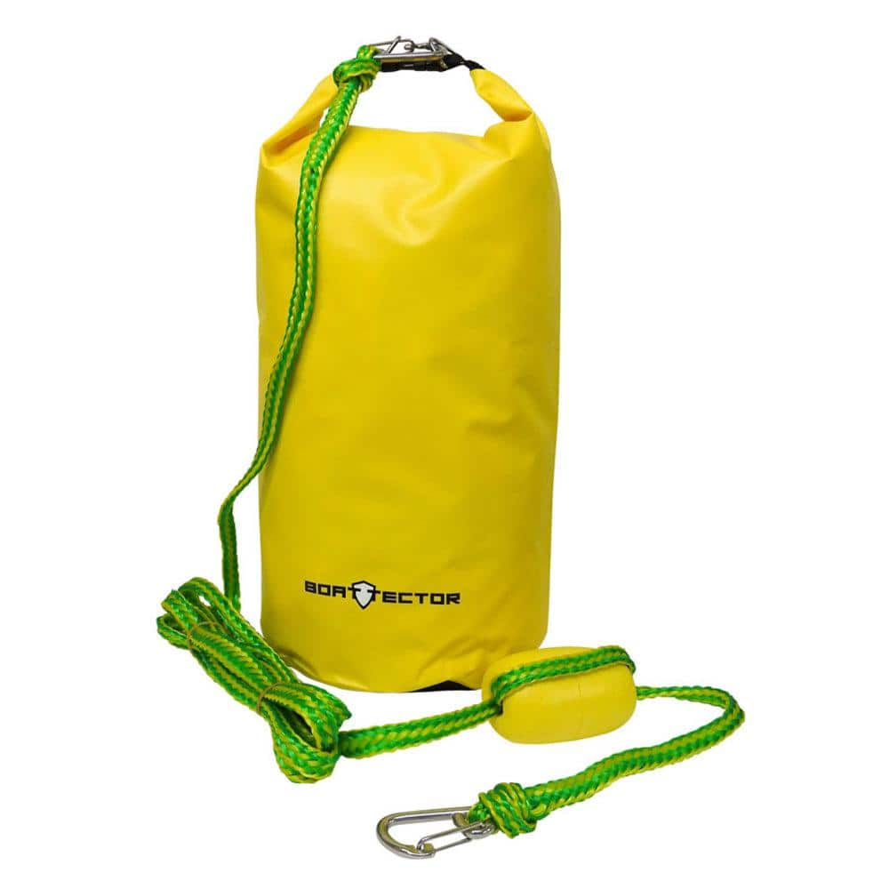 BoatTector 2-in-1 PWC Sand Anchor and Dry Bag – XL, Yellow - Hercitys