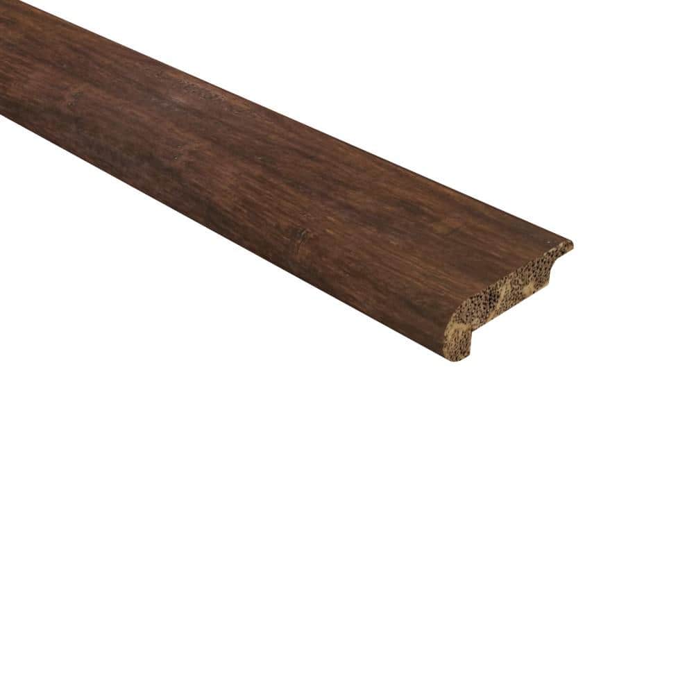 Strand Woven Bamboo Charlestone 0.438 in. T x 2.17 in. W x 72 in. L Bamboo Overlap Stair Nose Molding - Hercitys