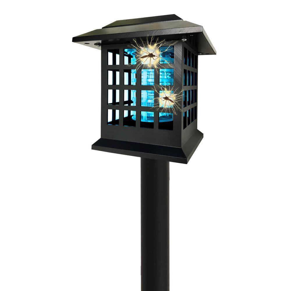 Solar Powered Cordless Dual Lighting Modes Bug Zapper (2-Stakes) - Hercitys