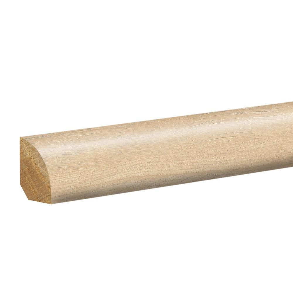 Pearl 0.62 in. T x 0.75 in. W x 94.5 in. L Textured Wood Look Laminate Moulding/Trim Quarter Round Molding - Hercitys
