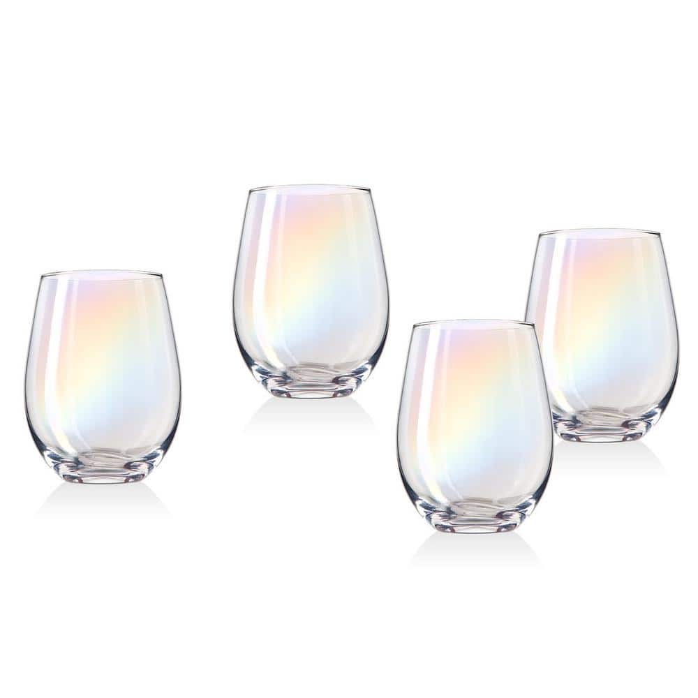 Monterey 19 oz. Crystal Stemless Wines (Set of 4) - Hercitys