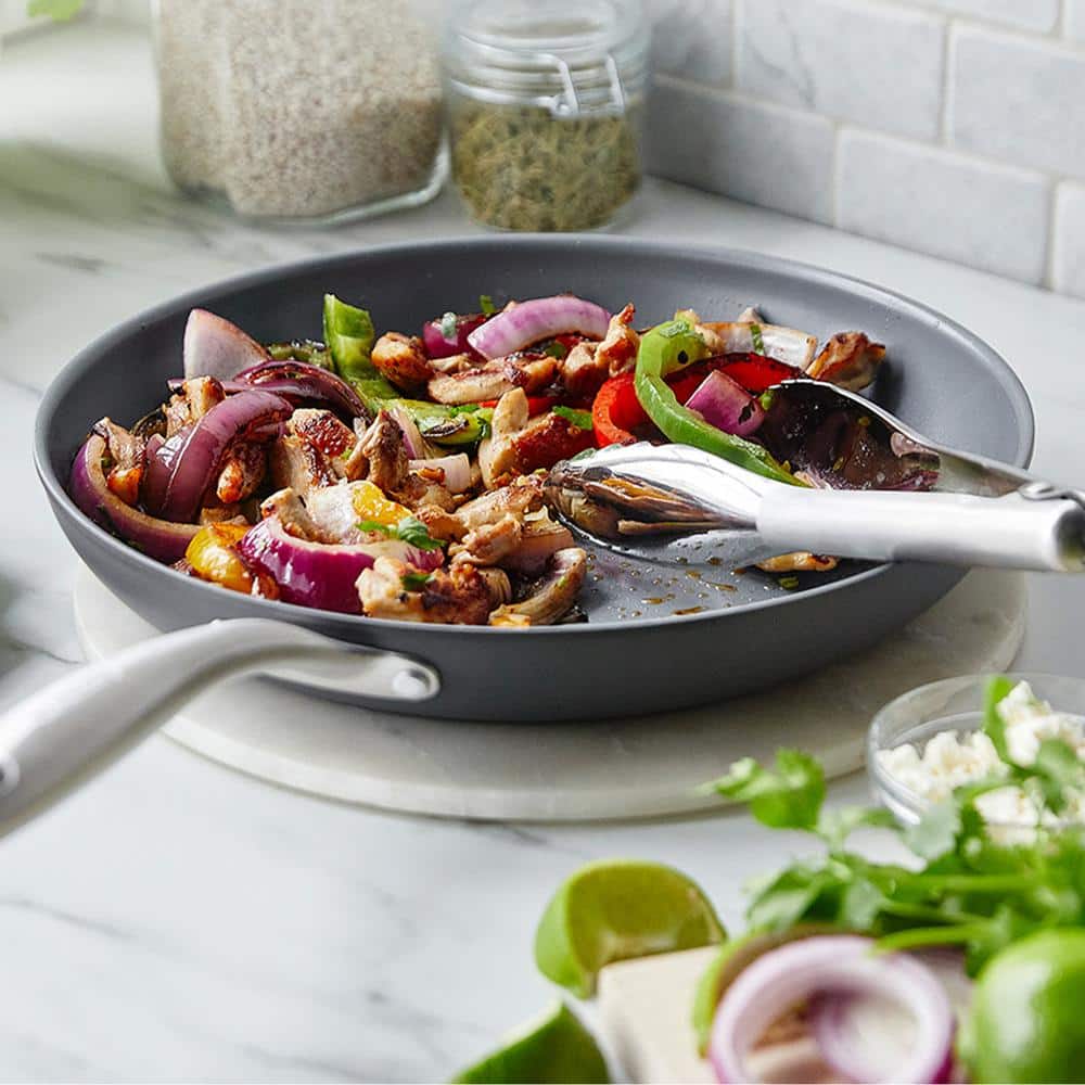 Lima Aluminum Hard Anodized Healthy Ceramic Nonstick 18-Piece Cookware Set - Hercitys