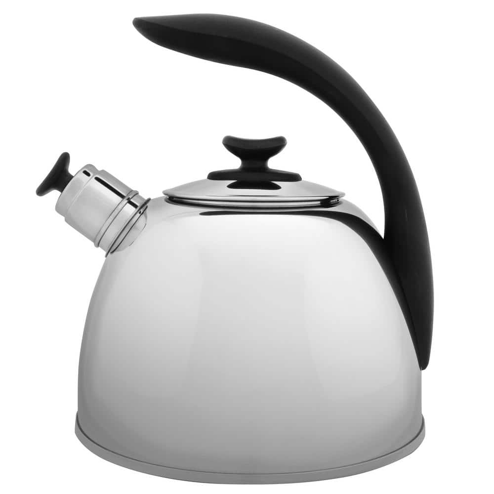 Essentials 10-Cup Stainless Steel Whistle Kettle - Hercitys