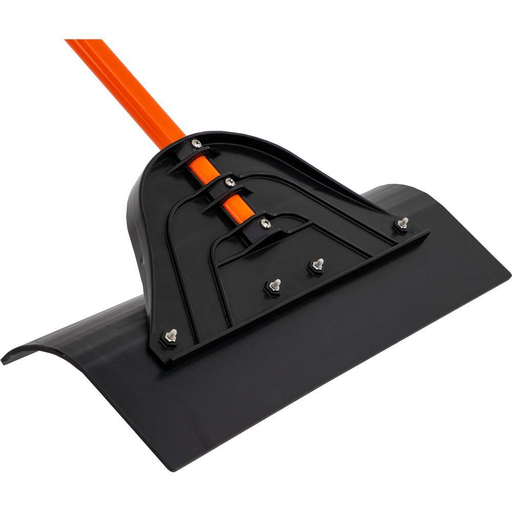 SaltDogg, 48 in. L Fiberglass Handle UHMWPE 30 in W Blade Blade Snow Pusher Shovel - Hercitys