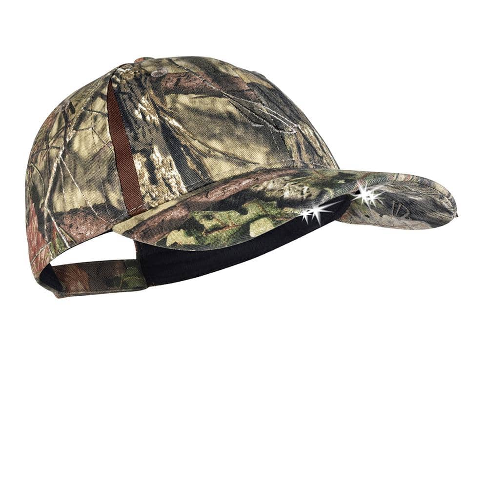 Powercap Camo LED Hat 25/10 Ultra-Bright Hands Free Lighted Battery Powered Headlamp Mossy Oak Country Structured - Hercitys