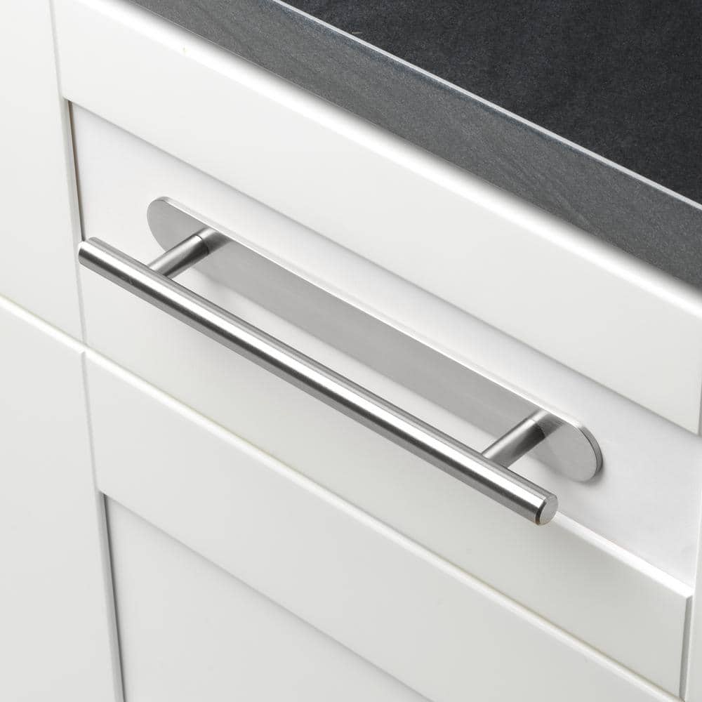 8-1/2 in. Rounded Cabinet Backplate 6-1/4 in. Center to Center, 9343-160-SN - Hercitys