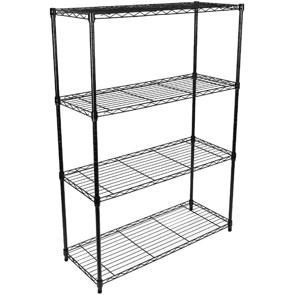 Simple Deluxe 4-Tier Heavy Duty Storage Shelving Unit, 36 in. W x 14.17 in. D x 56 in. H Pantry Organizer - Hercitys