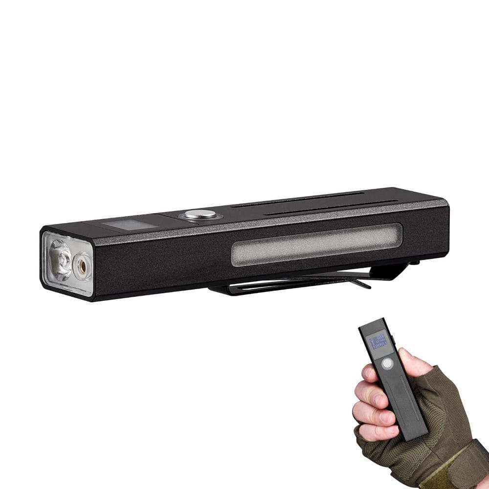 EDC Flat Flashlight 3-in-1 High Lumens LED Flashlight with Green Beam IPX4 Waterproof Rechargeable Flashlight - Hercitys