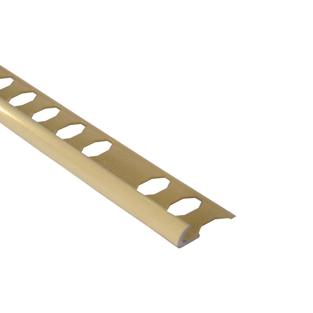Novocanto Beige 5/16 in. x 98-1/2 in. Aluminum Tile Edging Trim - Hercitys