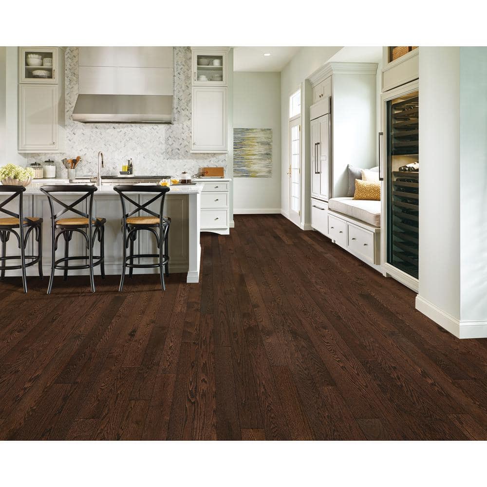 American Originals Barista Brown Oak 3/4 in. T x 2-1/4 in. W Smooth Solid Hardwood Flooring (20 sq.ft./ctn) - Hercitys