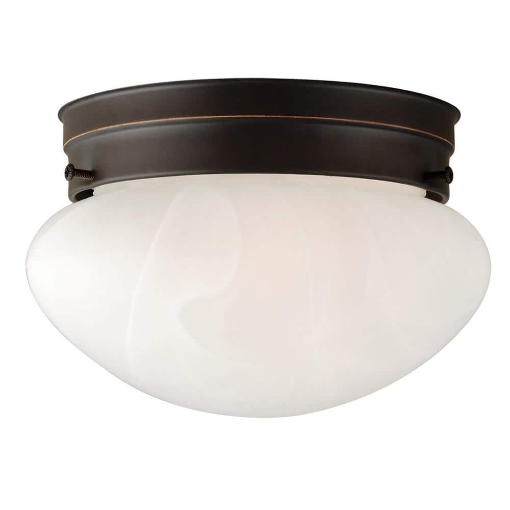 Millbridge 1-Light 7-5/8 in. Oil Rubbed Bronze Ceiling Semi Flush Mount Light Fixture - Hercitys