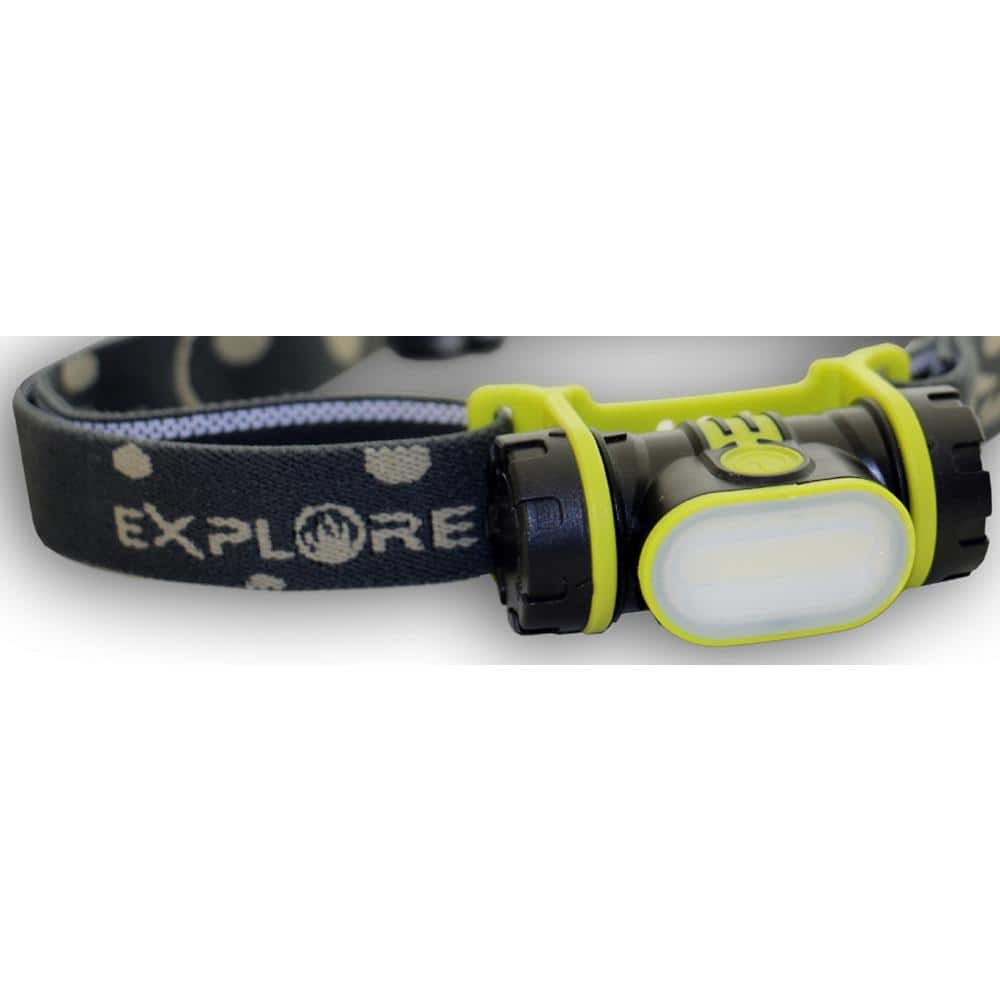 Head Light USB Rechargeable Cob LED, Black - Hercitys