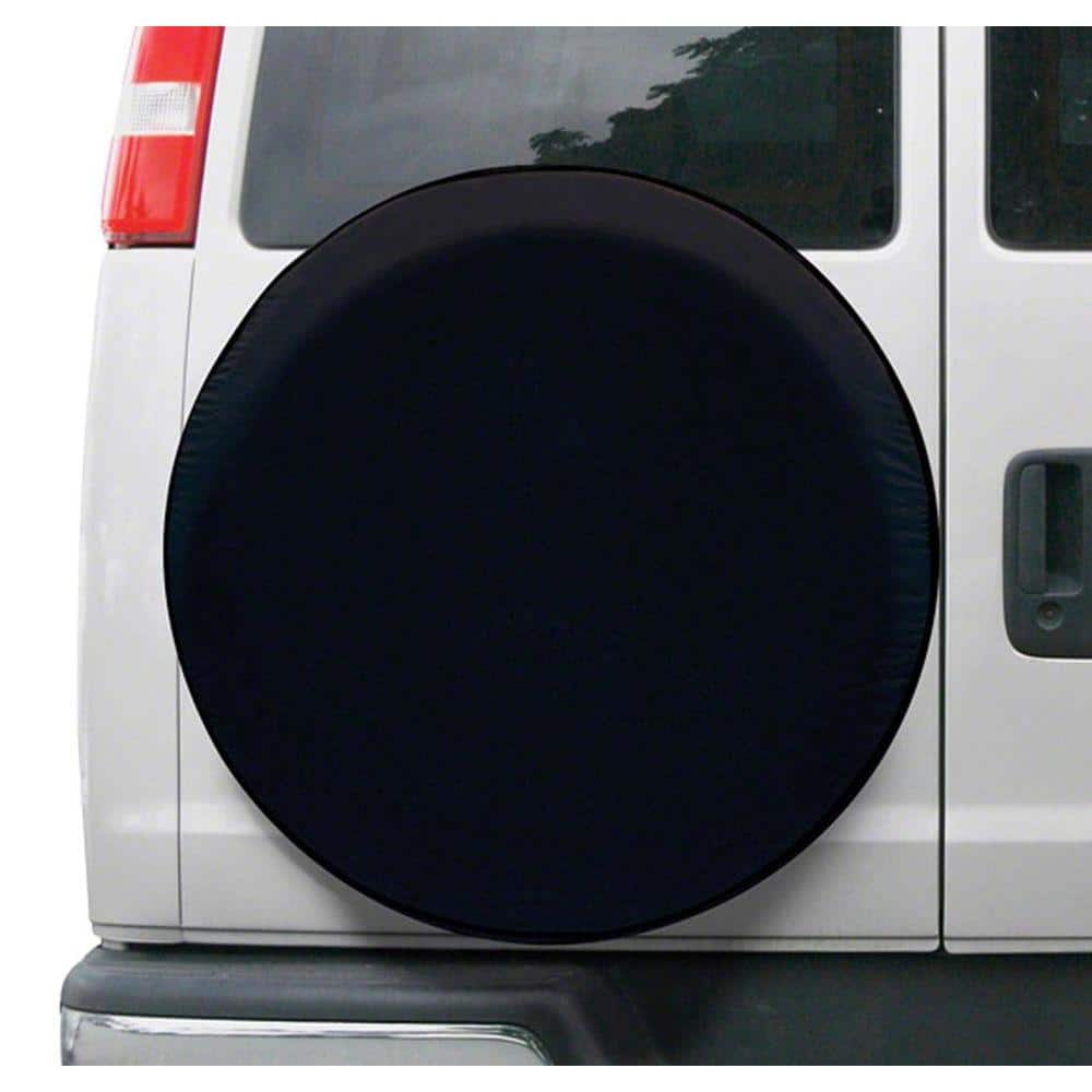 Over Drive Universal Fit Spare Tire RV Cover, Wheels 26 in. – 28 in. Diameter, Black - Hercitys