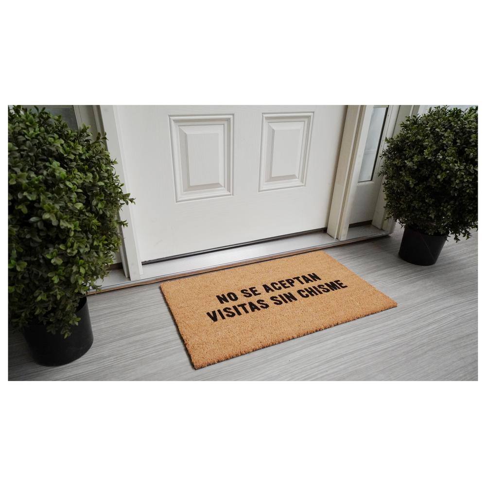 No Se Aceptan Visitas sin Chisme Doormat 24″ x 36″ - Hercitys