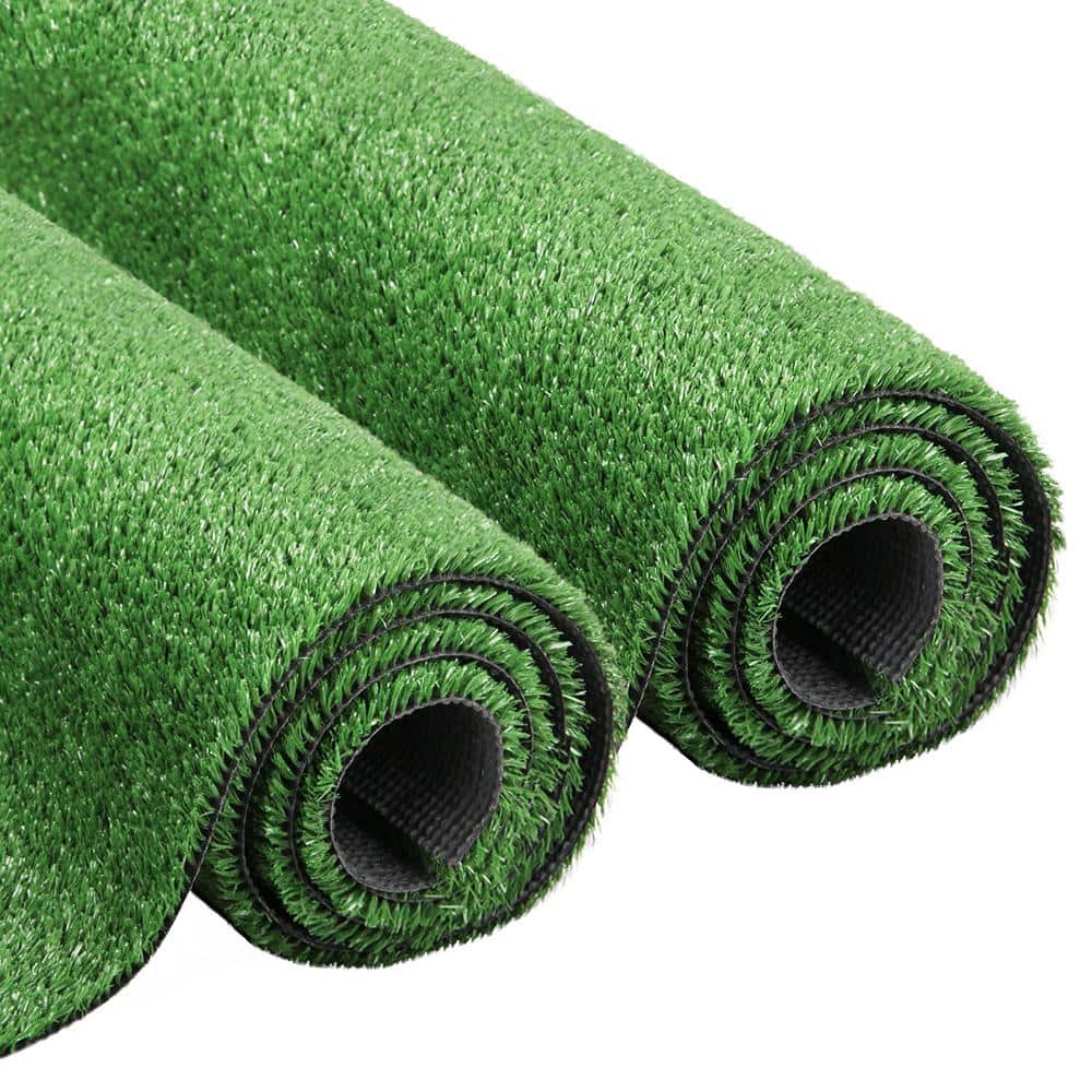 Multipurpose 0.4 in. Pile Height 10 ft. W x Cut To Length Green Artificial Grass Turf - Hercitys
