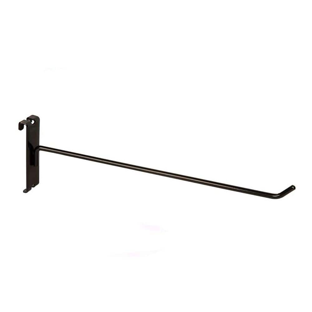 Commercial Grade 12 in. Gridwall Hooks Black (Pack of 100) - Hercitys