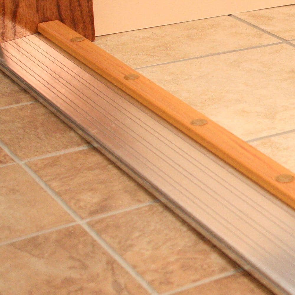 Adjustable Height 4-1/2 in. x 32 in. Aluminum Threshold - Hercitys