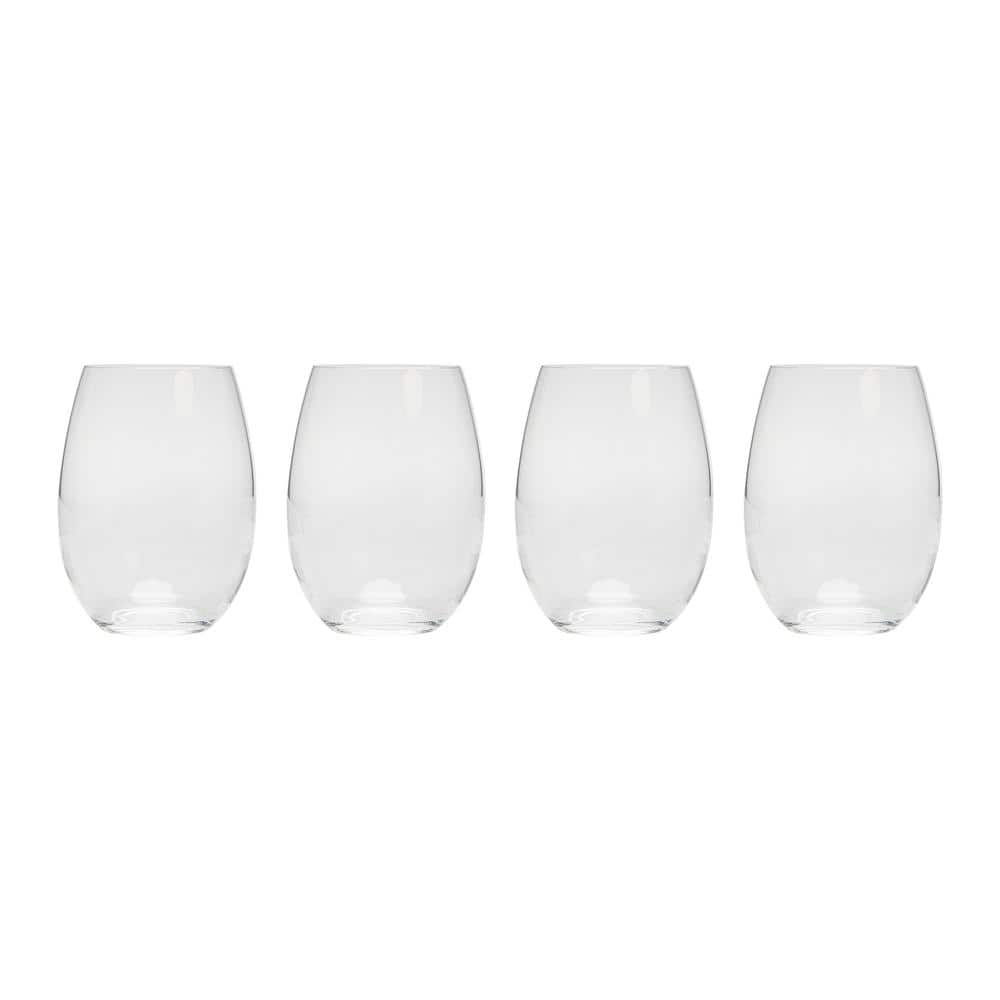 David Shaw Designs 15 oz. Modern Stemless Wineglass Set (Set of 4) - Hercitys