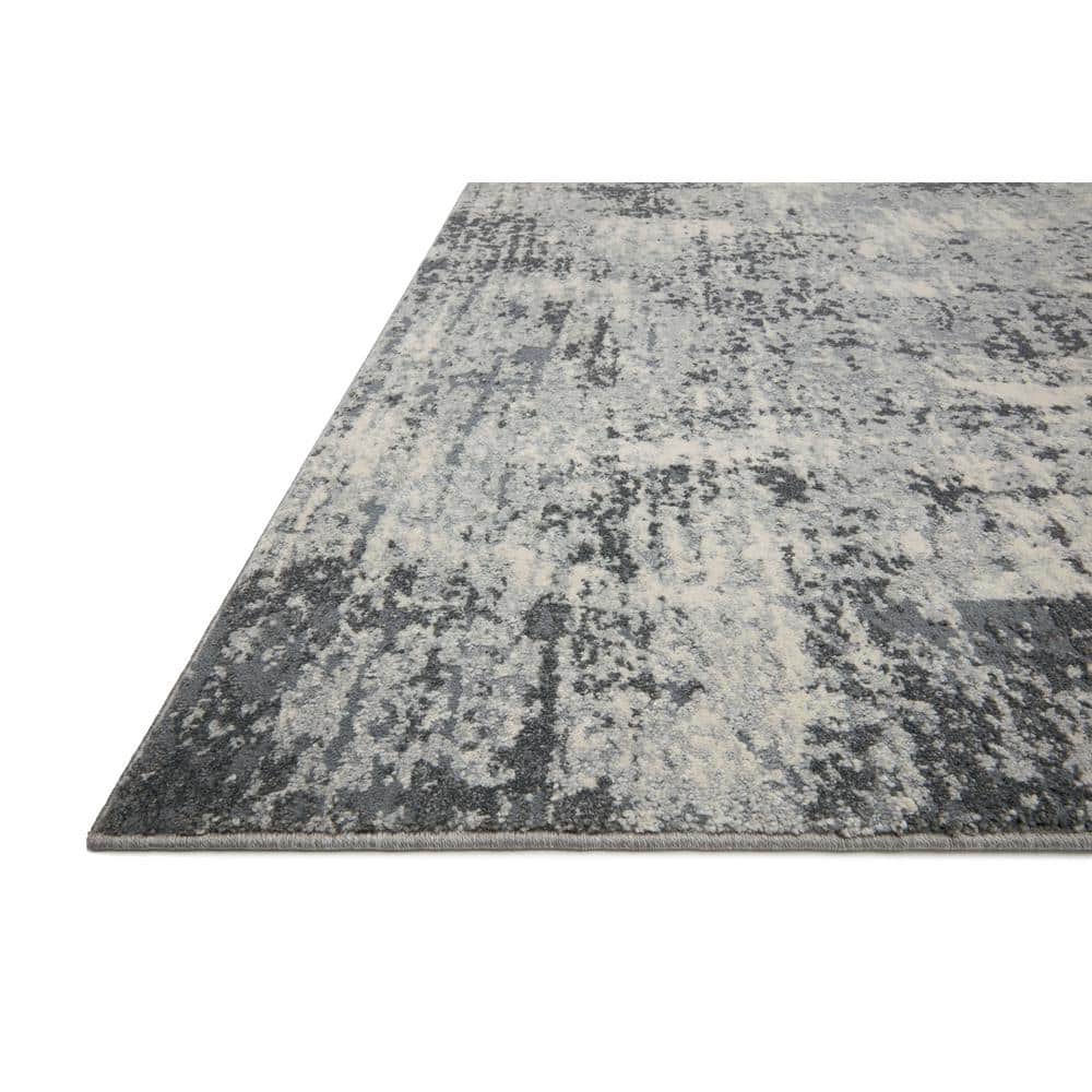 Austen Pebble/Charcoal 5 ft. 3 in. x 7 ft. 7 in. Modern Abstract Area Rug - Hercitys