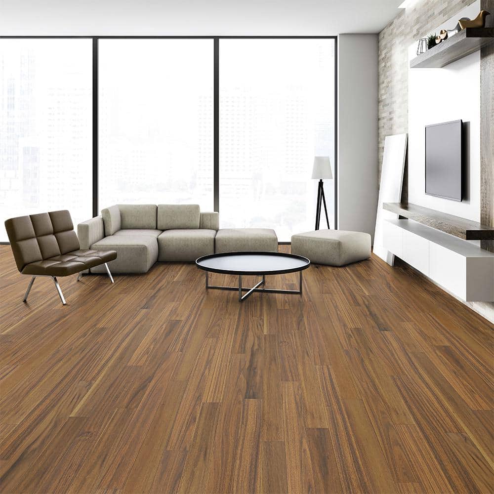 Kuta Acacia 1/2 in. T x 5 in. W Tongue and Groove Smooth Engineered Hardwood Flooring (26.25 sq. ft./Case) - Hercitys