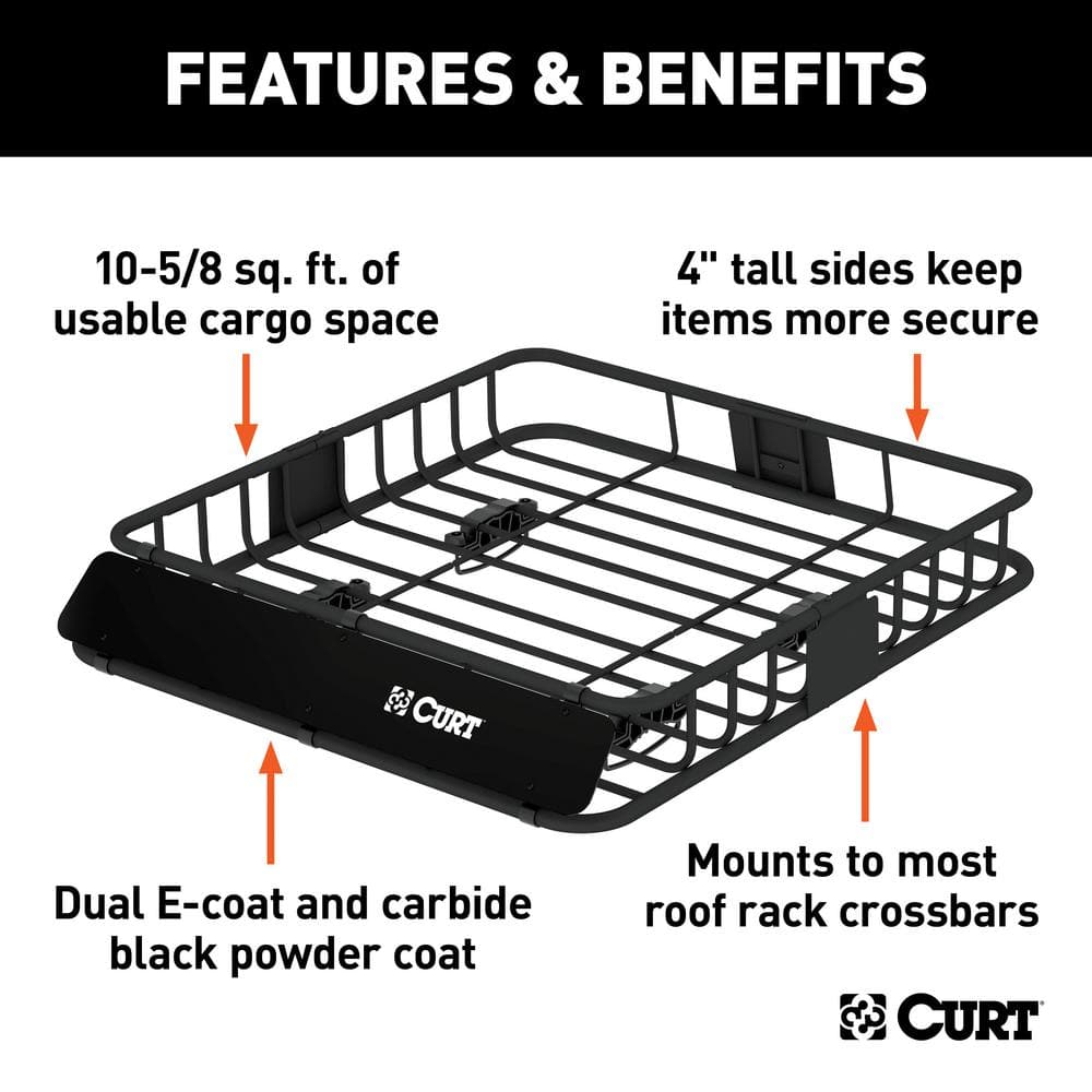 Steel Roof Rack Cargo Carrier with Powder Coat Finish - Hercitys
