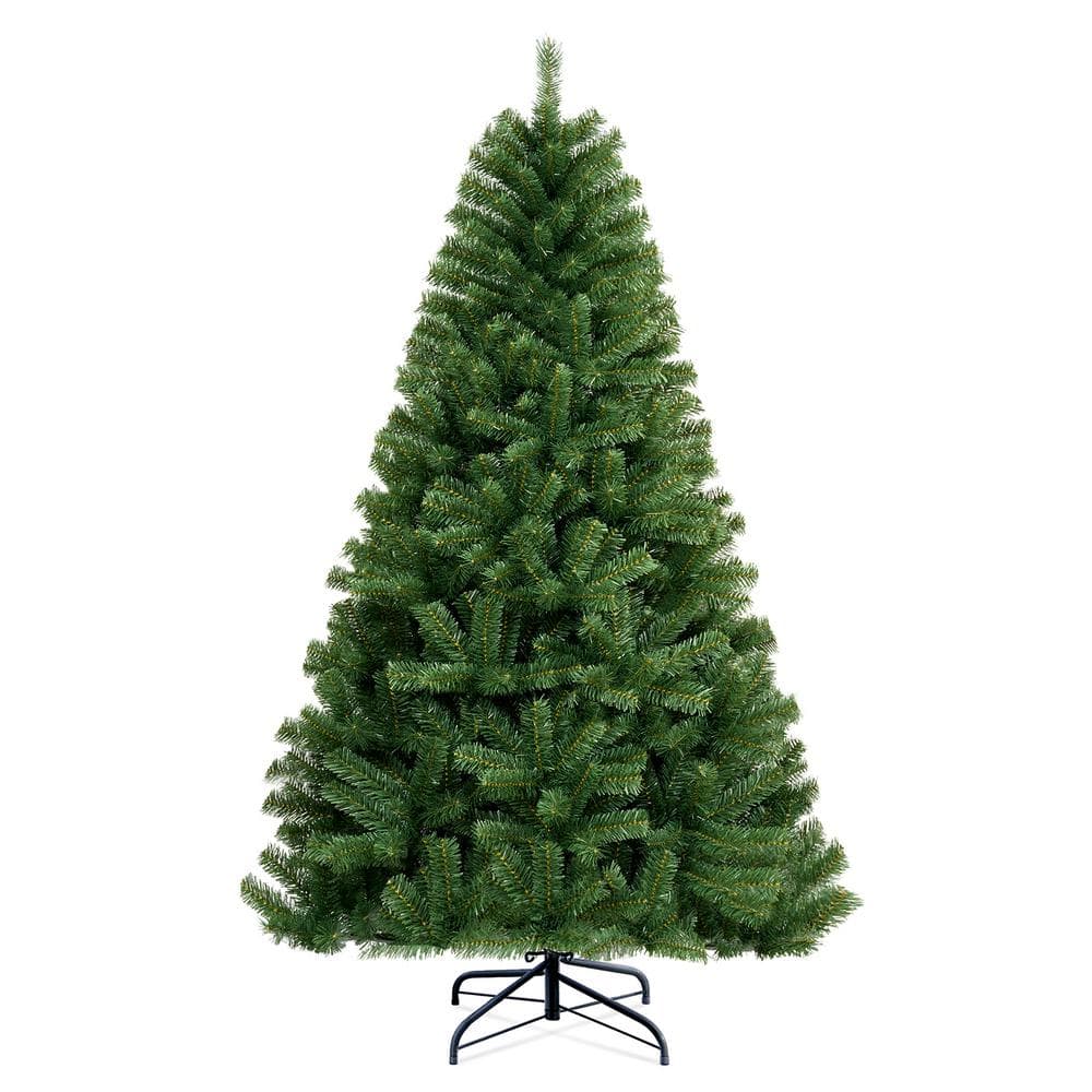 7.5 ft. Unlit Artificial Classic Christmas Tree in Green - Hercitys