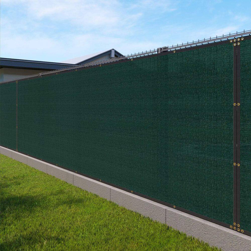 6 ft. x 50 ft. Green Polyethylene Privacy Fence Screen - Hercitys