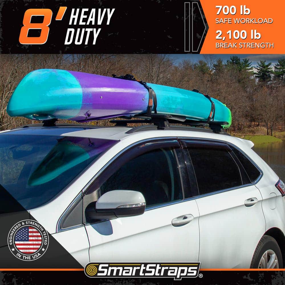 8 ft. Gray Tactical Cambuckle Tie Down Straps with 700 lb. Safe Work Load – 2 pack - Hercitys