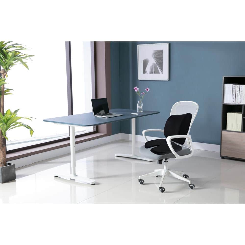 Black Memory Foam Lumbar Cushion with Velvet Cover - Hercitys