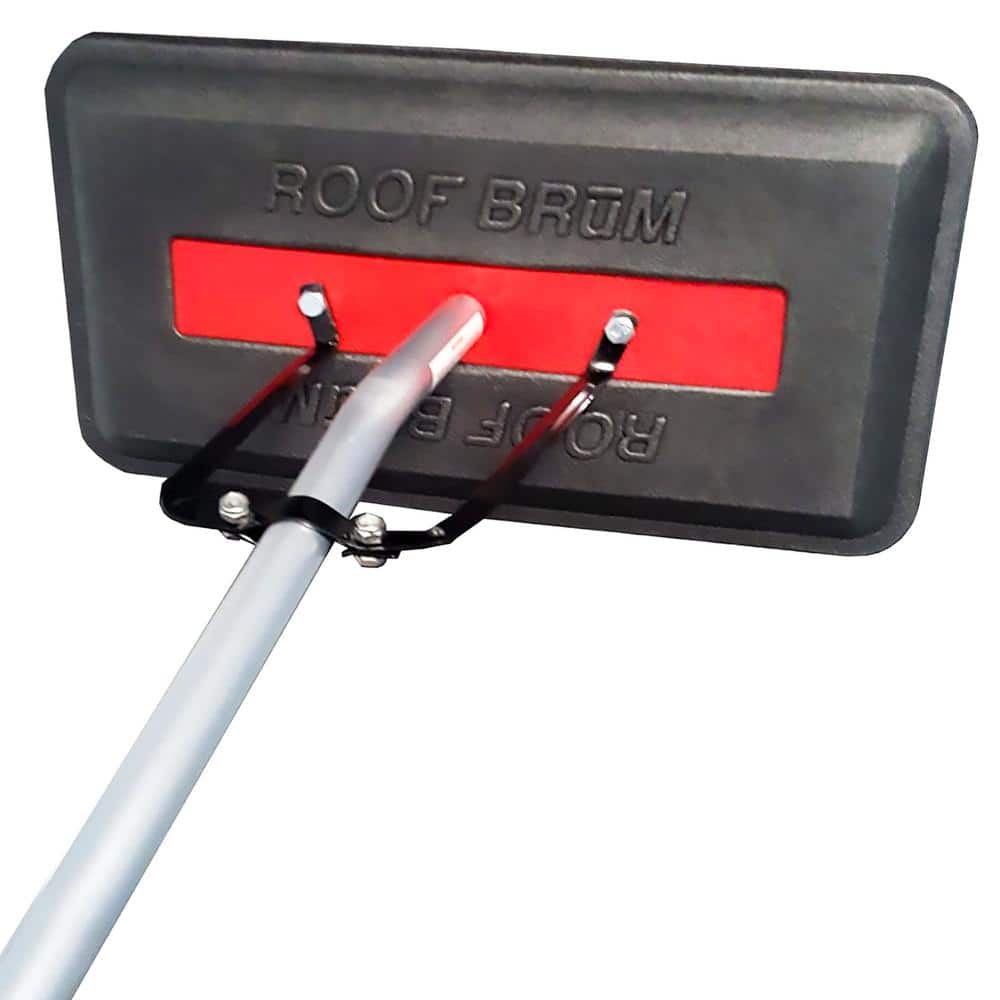 Oversized Foam Snow Rake with 3-Piece 12 ft. Handle for Large Vehicles, RV, Work Van and Trailer Roofs and Solar Panels - Hercitys