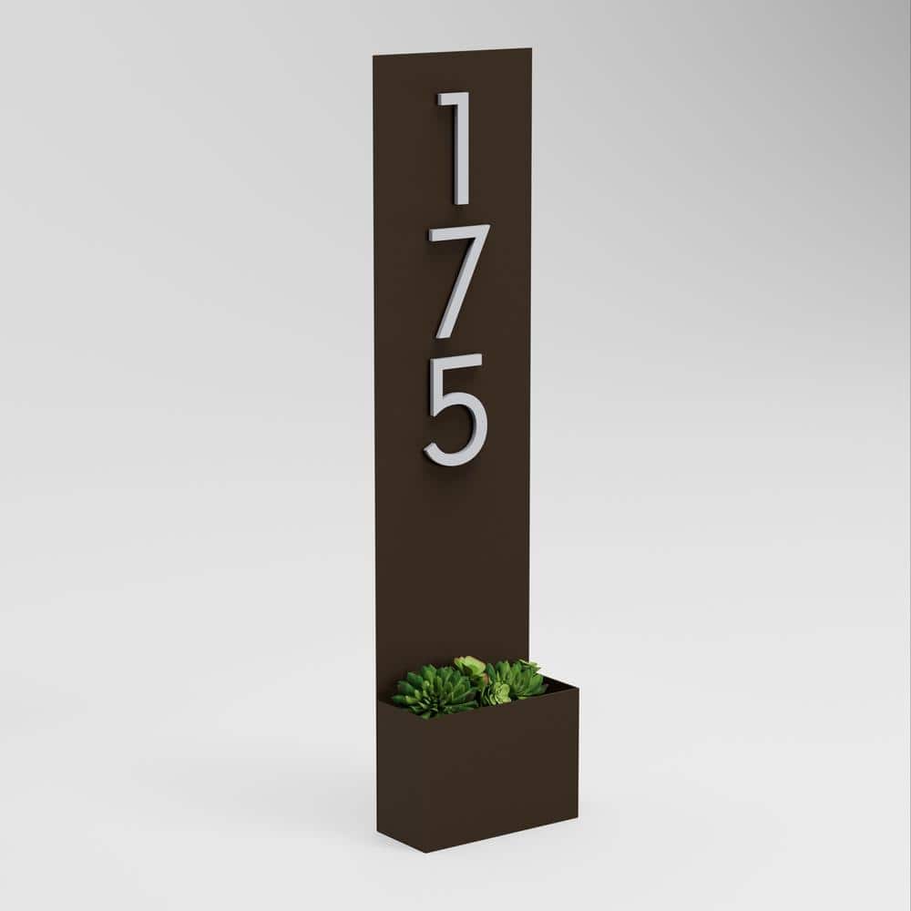 Standing Tall Rectangle Address Planter - Hercitys