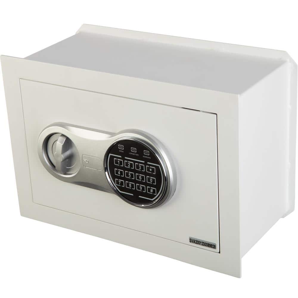 Digital Personal Home In Wall Safe, White - Hercitys