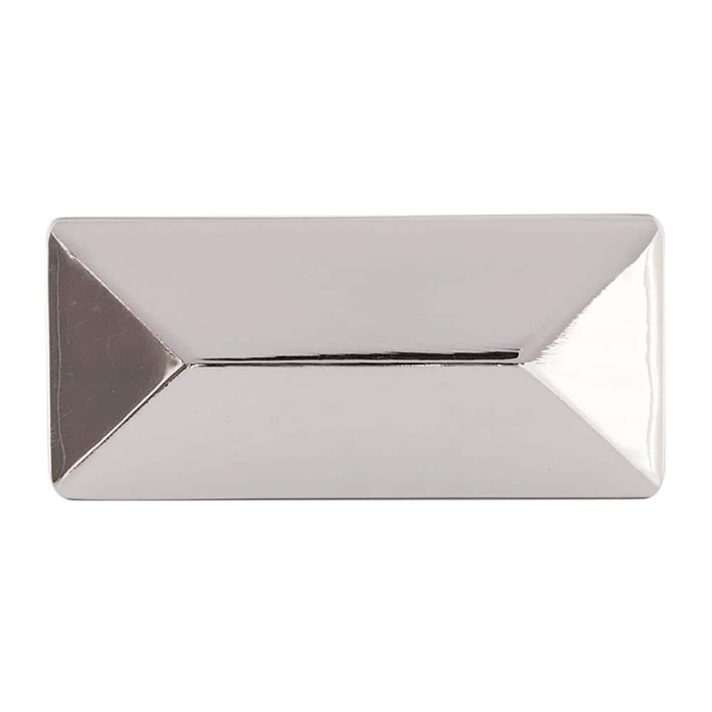 Bungalow 2-5/16 in. x 1-1/16 in. Dia Polished Nickel Knob (10-Pack) - Hercitys