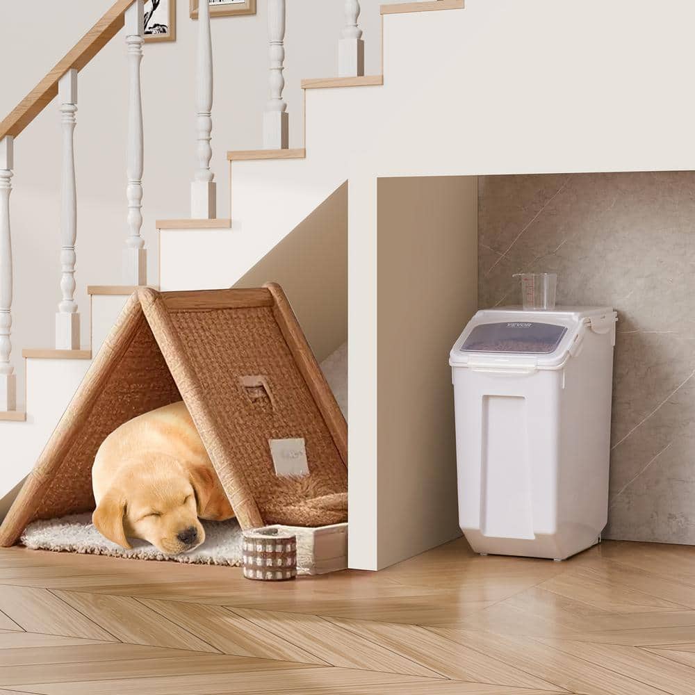 Rice Storage Container 4.5 Gal. /20 L Capacity Large Dog Food Dispenser Bin Kitchen Ingredient Grain Cereal Flour Bin - Hercitys