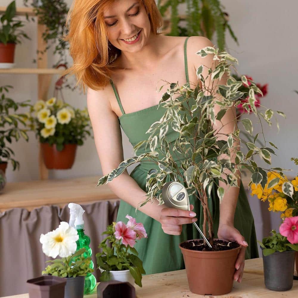 Plant Water Meter 3-in-1 Soil Moisture/Light/pH Tester for Plants Gardening Tool Soil Hygrometer Sensor Single Needle - Hercitys