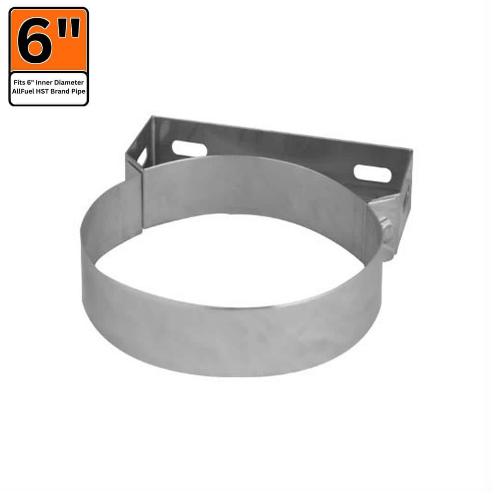 Wall Bracket for 6 in. Double Wall Chimney Pipe - Hercitys
