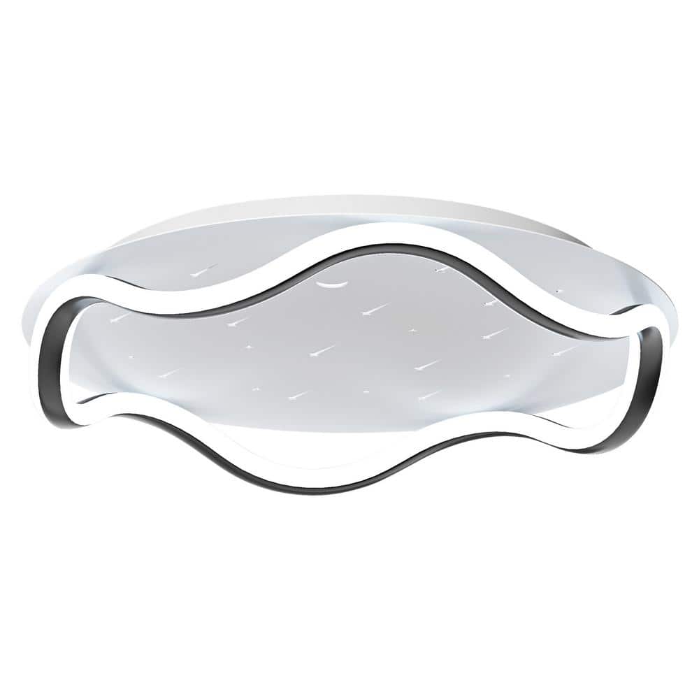 Modern 18.89 in. Integrated LED Flush Mount Creative Design Close to Ceiling Lighting - Hercitys