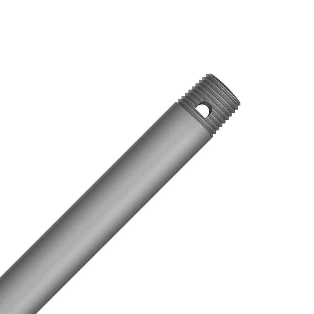 WeatherMax 12 in. Matte Silver Outdoor Extension Downrod - Hercitys
