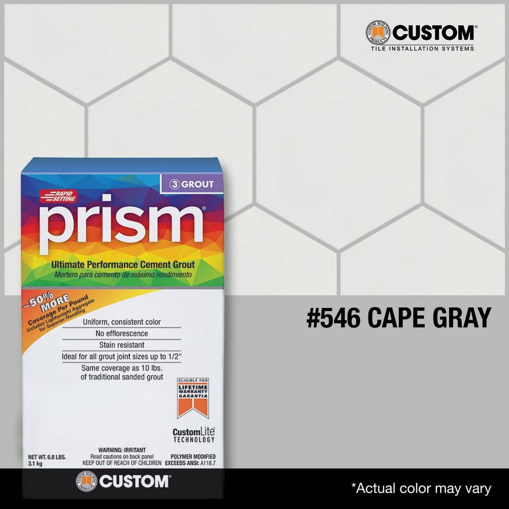 Prism #546 Cape Gray 17 lb. Ultimate Performance Grout - Hercitys