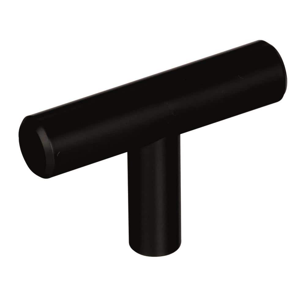 Bar Pulls 1-15/16 in. (49mm) Modern Black Bronze Bar Cabinet Knob (10-Pack) - Hercitys