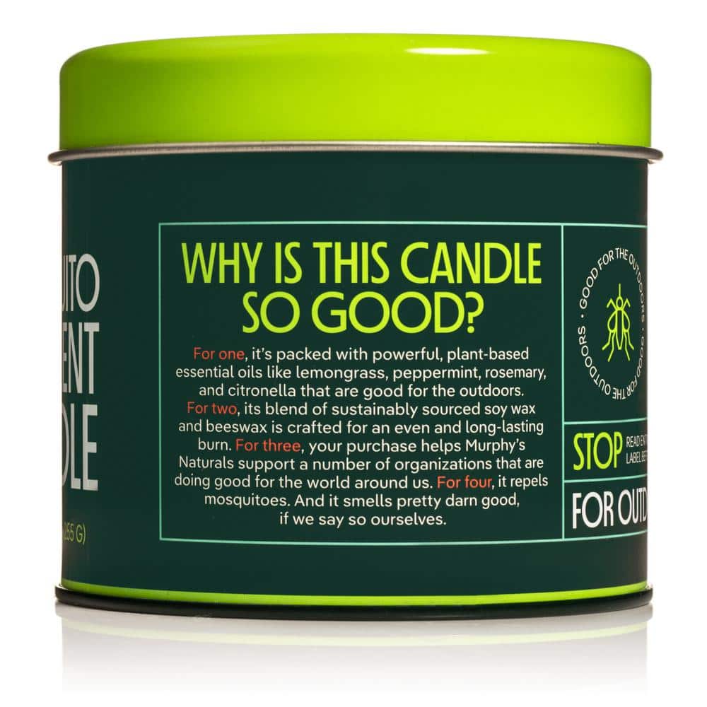 Citronella Mosquito Repellent Candles 30-Hour Outdoor Bug Defense w/ Essential Oils, Eco-Friendly and Beeswax (2-Pack) - Hercitys