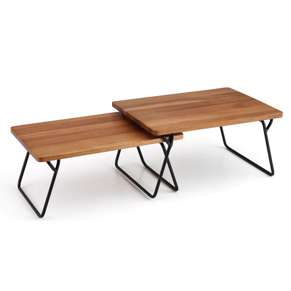 Gourmet Basics Woodford Shelf Organization (Set of 2) - Hercitys