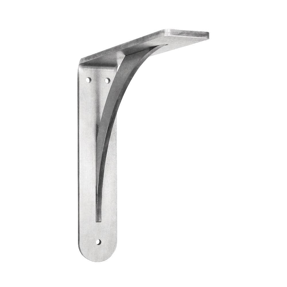 Brunswick 16 in. x 2 in. x 16 in. Stainless Steel Low Profile Countertop Bracket - Hercitys