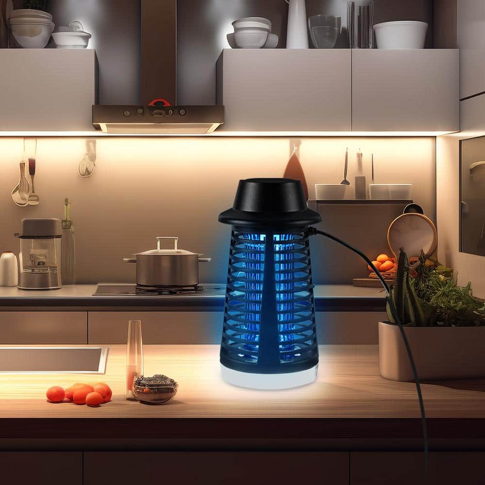 Bug Zapper 15-Watt Electronic Outdoor with LED Light, Repellent Plug in Mosquito Killer Lamp, Mosquito Zapper (1-Pack) - Hercitys