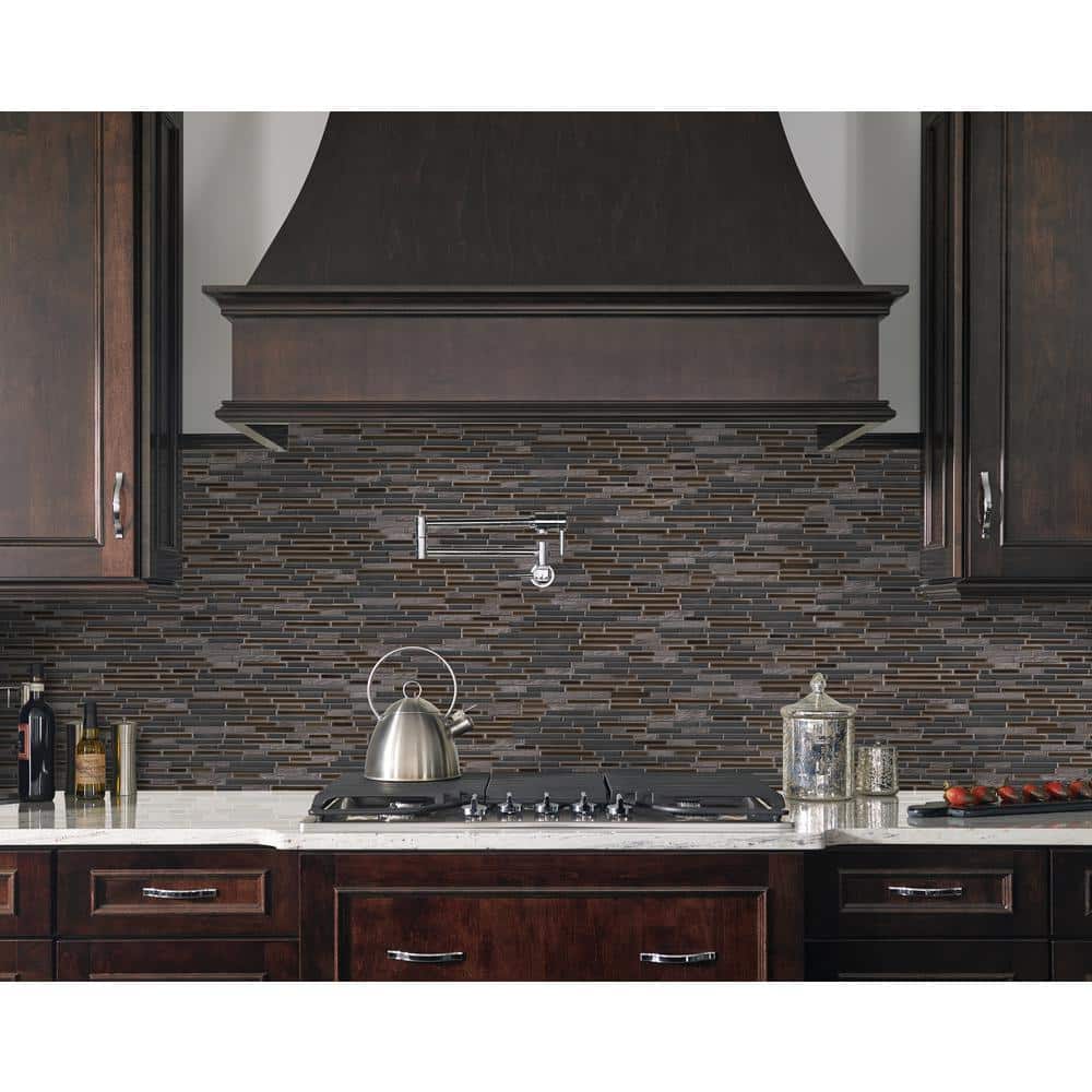 Titan Interlocking 12 in. x 12 in. Mixed Porcelain Mosaic Floor and Wall Tile (9.8 sq. ft./Case) - Hercitys