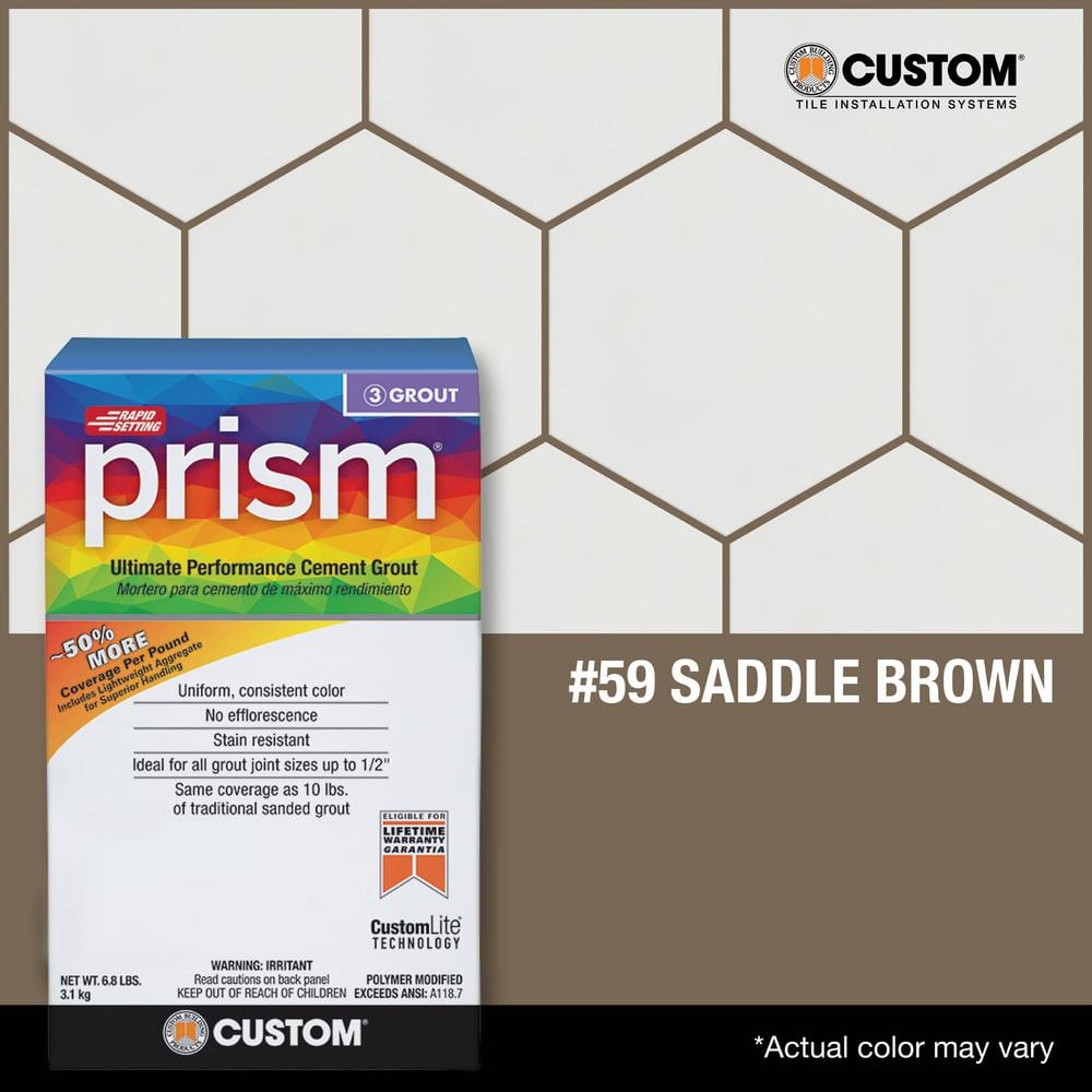 Prism #59 Saddle Brown 17 lb. Ultimate Performance Grout - Hercitys