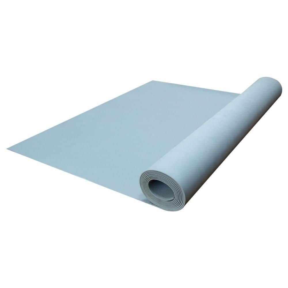 Fine-Ribbed 3 ft. x 9 ft. Dark Gray Thermoplastic Rubber Garage Flooring Rolls - Hercitys