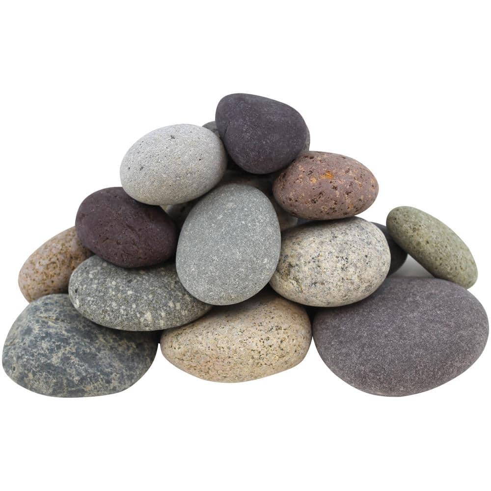 Margo Garden Products 0.4 cu. ft. 1 in. to 3 in. Mixed Mexican Beach Pebbles - Hercitys