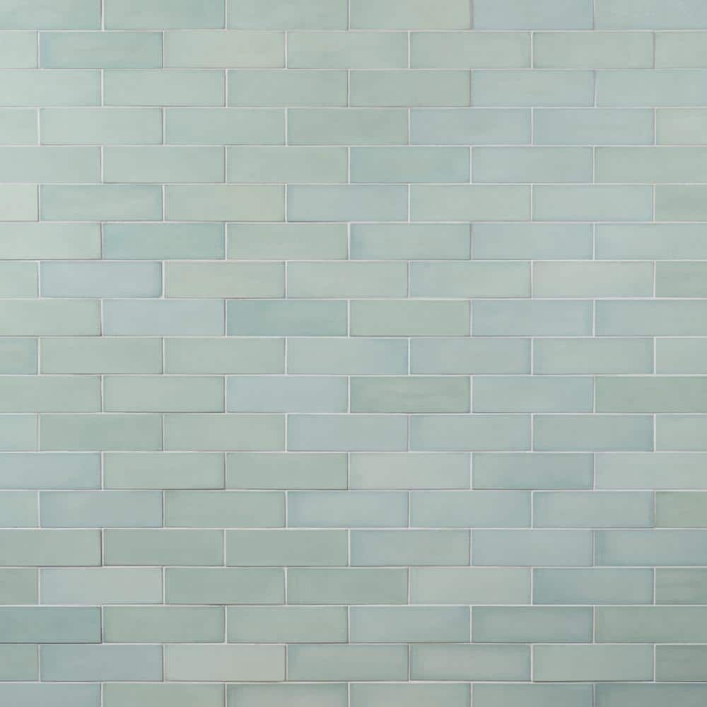Vibe Robin Egg Blue 2.36 in. x 7.87 in. Matte Cement Subway Wall Tile (3.88 sq. ft./Case) - Hercitys